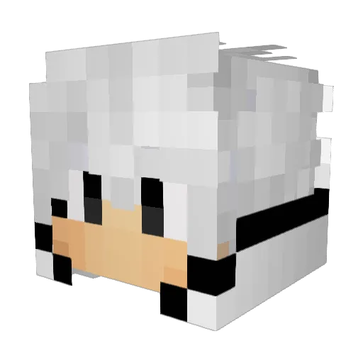 TaiDara Minecraft avatar head, 3D render