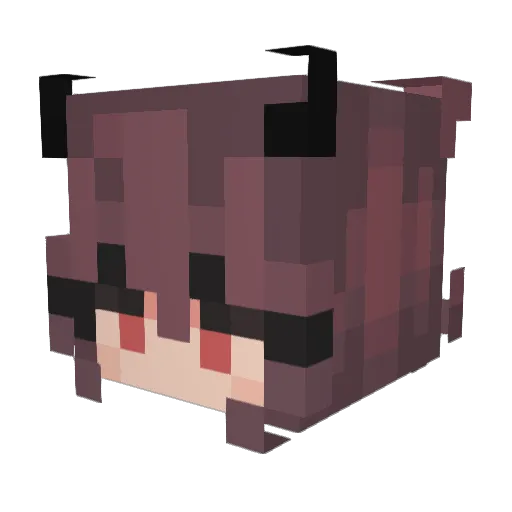 TaiR_T Minecraft avatar head, 3D render