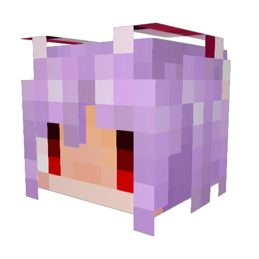 TaiUsagi Minecraft avatar head, 3D render