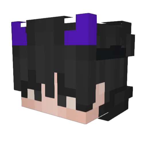 Taiffun Minecraft avatar head, 3D render