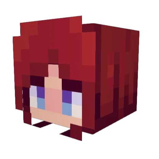 Taiga_Chan Minecraft avatar head, 3D render