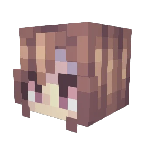 Taigay Minecraft avatar head, 3D render
