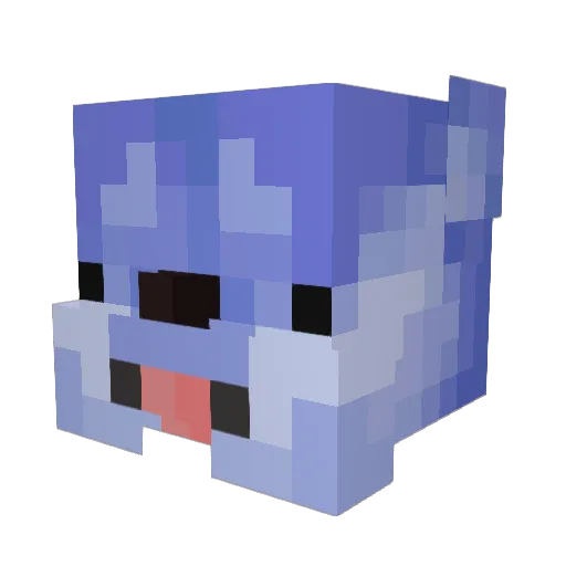 Taika18 Minecraft avatar head, 3D render