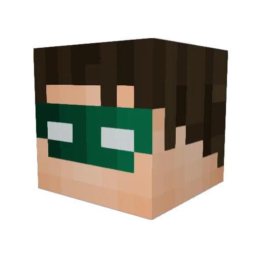 TaikiSoCool Minecraft avatar head, 3D render