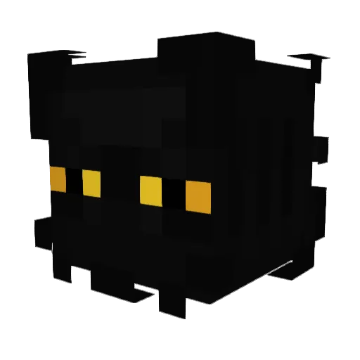 Taikos Minecraft avatar head, 3D render