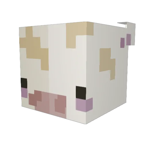 Taikya Minecraft avatar head, 3D render