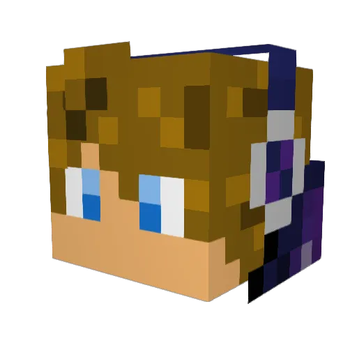 TailLightt Minecraft avatar head, 3D render