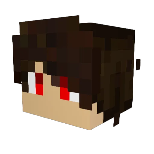 Tailars Minecraft avatar head, 3D render