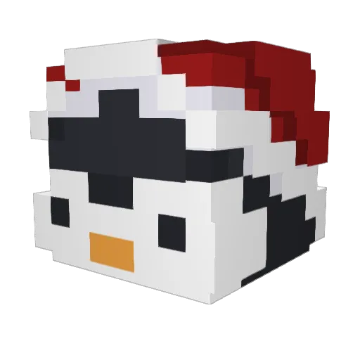 Tailenol Minecraft avatar head, 3D render