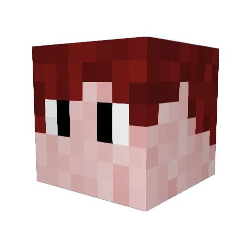 Tailor97 Minecraft avatar head, 3D render
