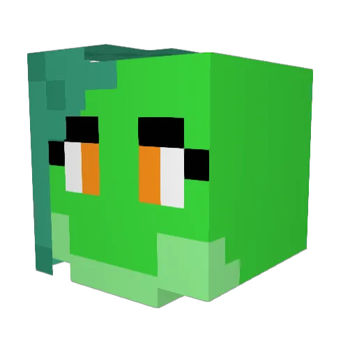 Tailsmate Minecraft avatar head, 3D render