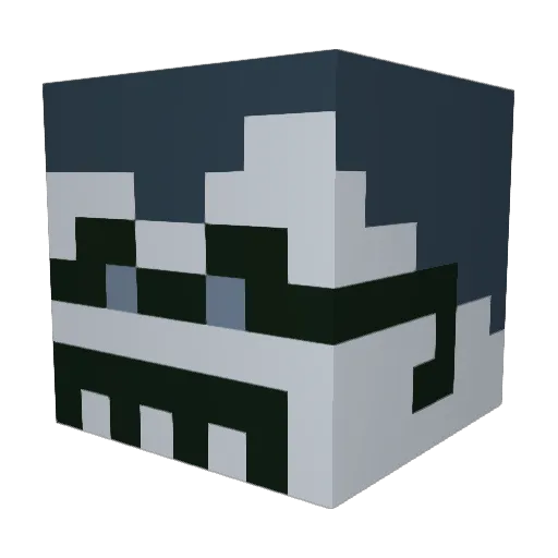 Tailwhip42 Minecraft avatar head, 3D render