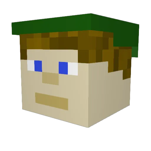 Taimana05 Minecraft avatar head, 3D render