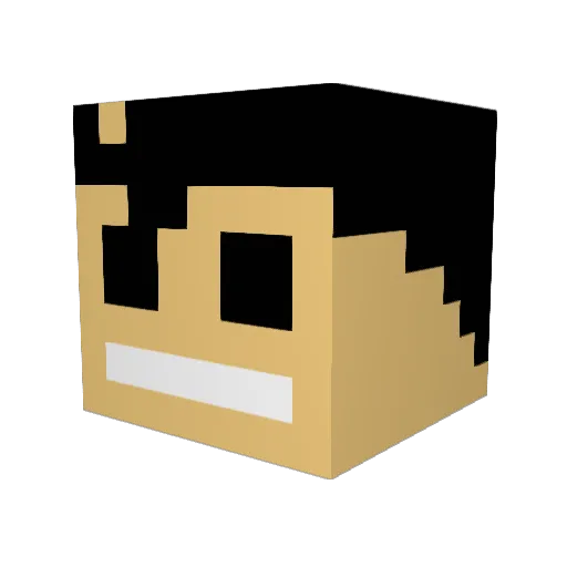 Taimen26 Minecraft avatar head, 3D render