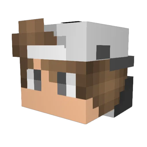 TaimorElaswad Minecraft avatar head, 3D render