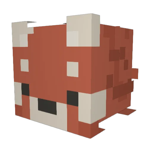 TaintedKie Minecraft avatar head, 3D render