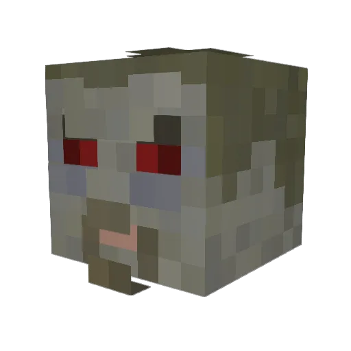 TaintedSubstance Minecraft avatar head, 3D render