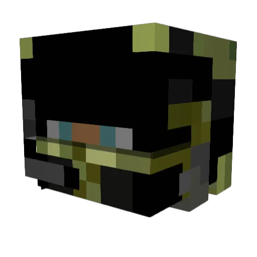 TaipeiHawk Minecraft avatar head, 3D render
