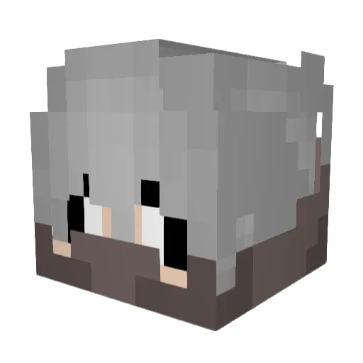 Tairchik Minecraft avatar head, 3D render