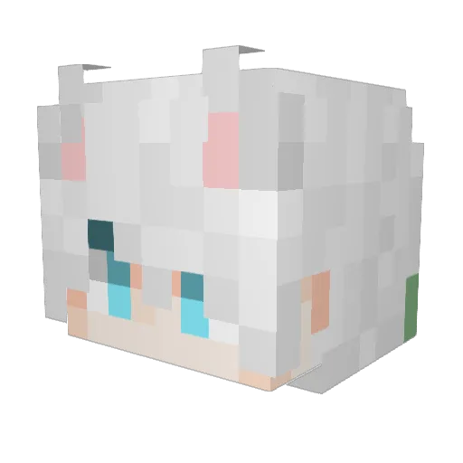 TairikuMu_1_25 Minecraft avatar head, 3D render