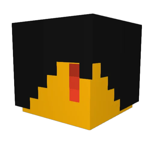 Taishou1230 Minecraft avatar head, 3D render