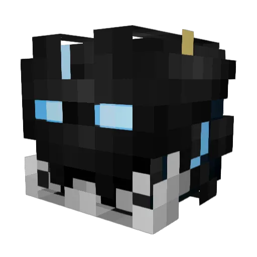 TaitoBOT Minecraft avatar head, 3D render