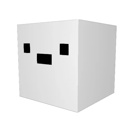 Taity14 Minecraft avatar head, 3D render