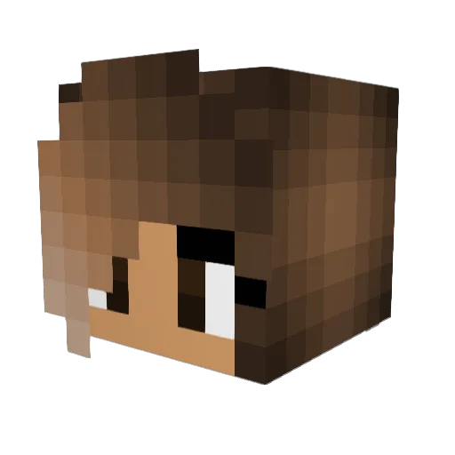 TaiwanJess Minecraft avatar head, 3D render
