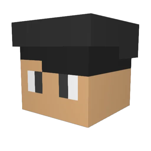 Taiwan__No1 Minecraft avatar head, 3D render