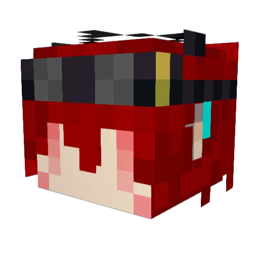 Taiyaki2525 Minecraft avatar head, 3D render