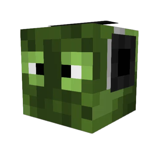 TajKuma Minecraft avatar head, 3D render