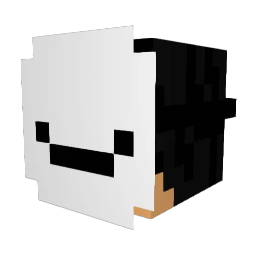TajMadik Minecraft avatar head, 3D render
