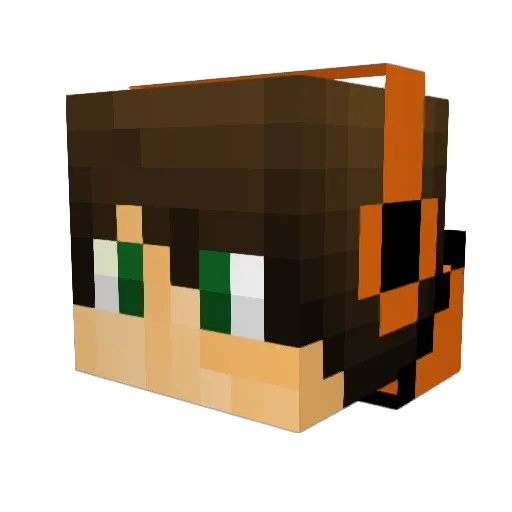 TajPlayz Minecraft avatar head, 3D render