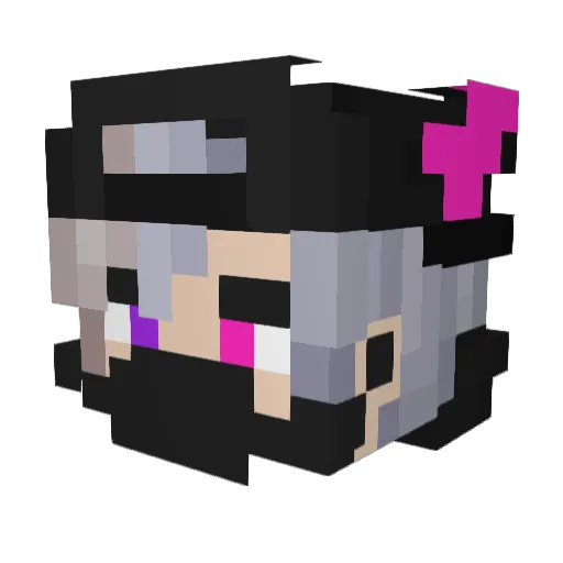 Tajikiss Minecraft avatar head, 3D render