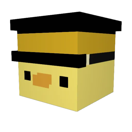 Tak3rr Minecraft avatar head, 3D render