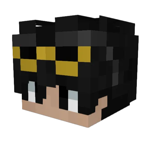TakYy_ Minecraft avatar head, 3D render
