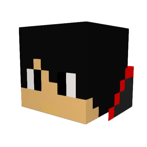 Tak_Eo Minecraft avatar head, 3D render