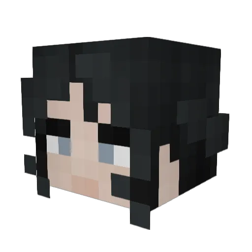 TakaSerra Minecraft avatar head, 3D render