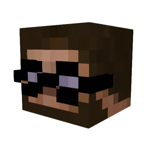 TakaaTsuki Minecraft avatar head, 3D render