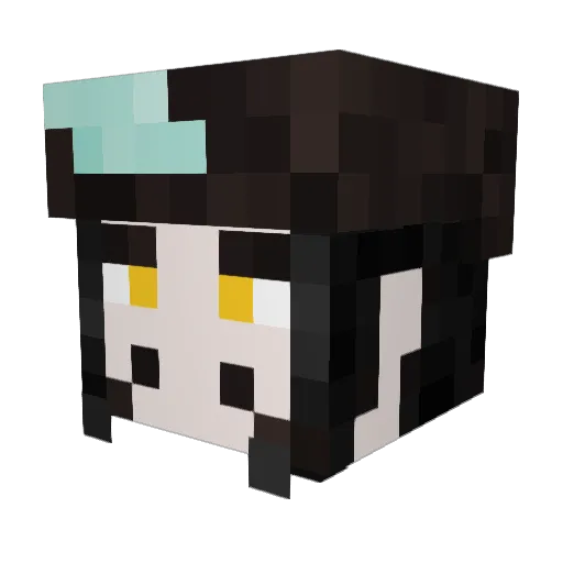 Takanome_Mihawk Minecraft avatar head, 3D render