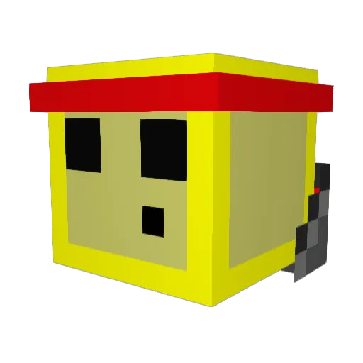 Takashi316 Minecraft avatar head, 3D render