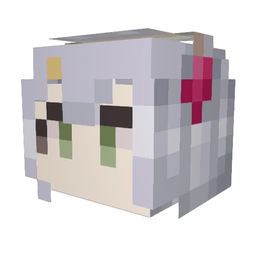 Takashi_4 Minecraft avatar head, 3D render