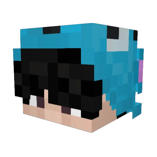 Takasu_Taiga Minecraft avatar head, 3D render