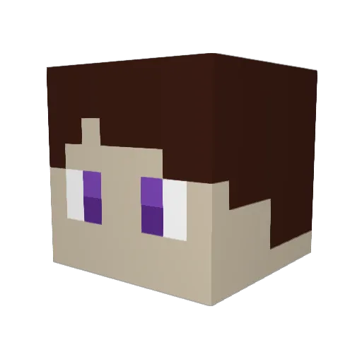 TakeDownXD Minecraft avatar head, 3D render