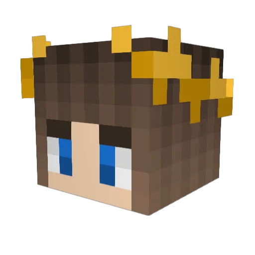 TakeItIsy_ Minecraft avatar head, 3D render
