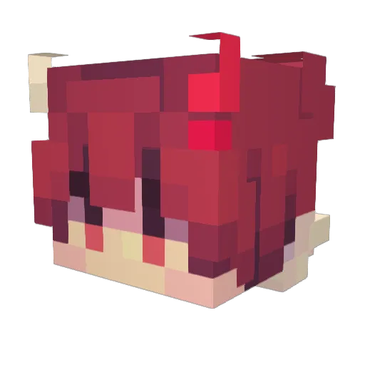 TakeMustardMinee Minecraft avatar head, 3D render