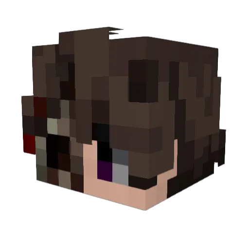 TakeMyBlade Minecraft avatar head, 3D render