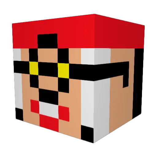 TakeNoreW Minecraft avatar head, 3D render