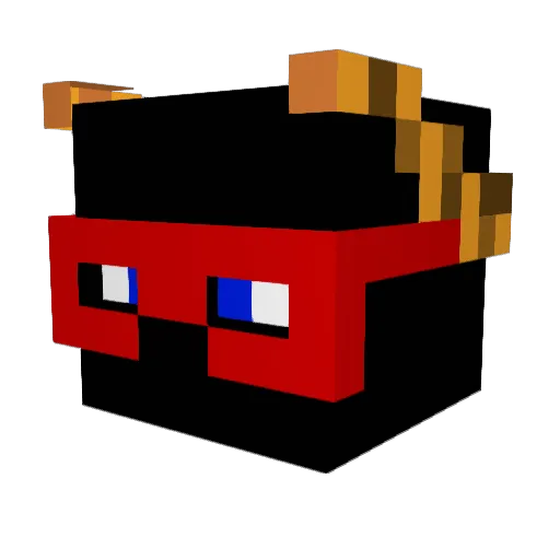 TakePvP Minecraft avatar head, 3D render