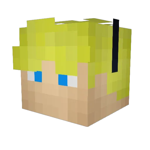 TakeTheEl Minecraft avatar head, 3D render